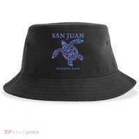 San Juan Puerto Rico Sea Turtle Sustainable Bucket Hat thumb 0