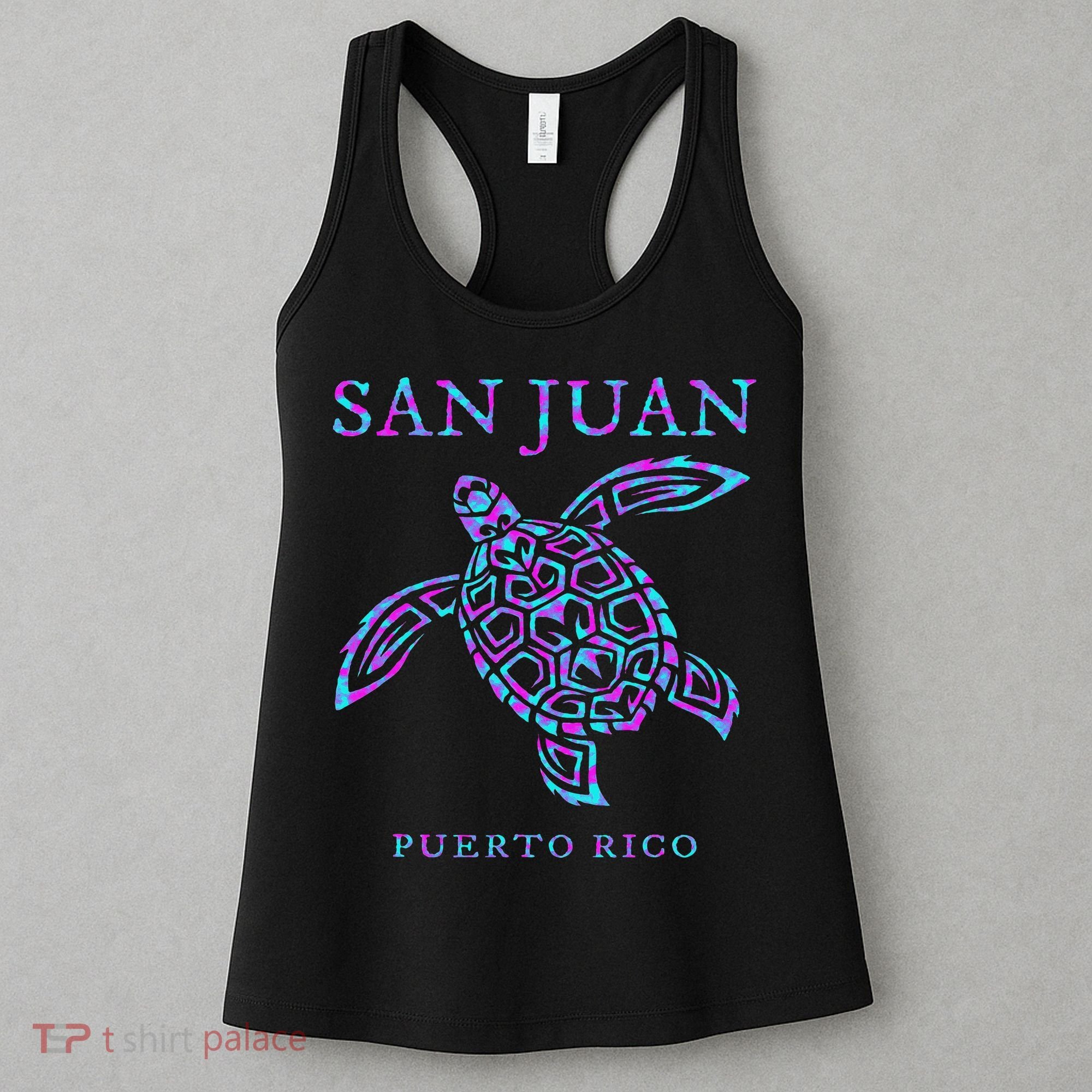San Juan Puerto Rico Sea Turtle Women's Tank Top