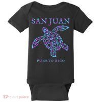 San Juan Puerto Rico Sea Turtle Baby Bodysuit thumb 0