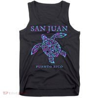 San Juan Puerto Rico Sea Turtle Tank Top thumb 0
