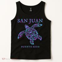 San Juan Puerto Rico Sea Turtle Tank Top thumb 2