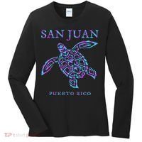 San Juan Puerto Rico Sea Turtle Women's Long Sleeve Shirt thumb 0