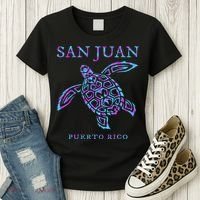 San Juan Puerto Rico Sea Turtle Women's T-Shirt thumb 3