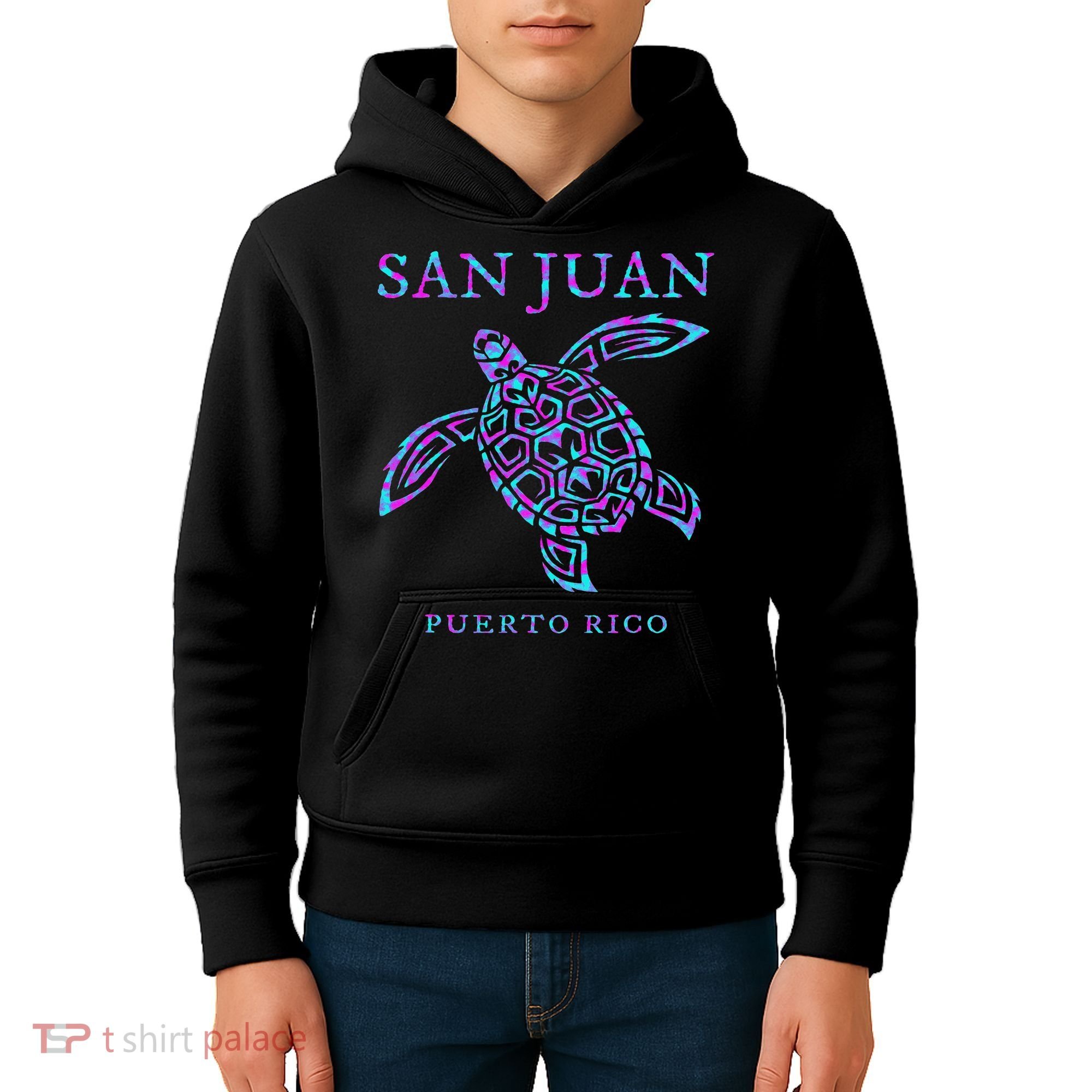 San Juan Puerto Rico Sea Turtle Kids Hoodie
