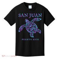 San Juan Puerto Rico Sea Turtle Kids T-Shirt thumb 0