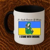 St. Javelin Protector Of Ukraine I Stand With Ukraine Coffee Mug thumb 2