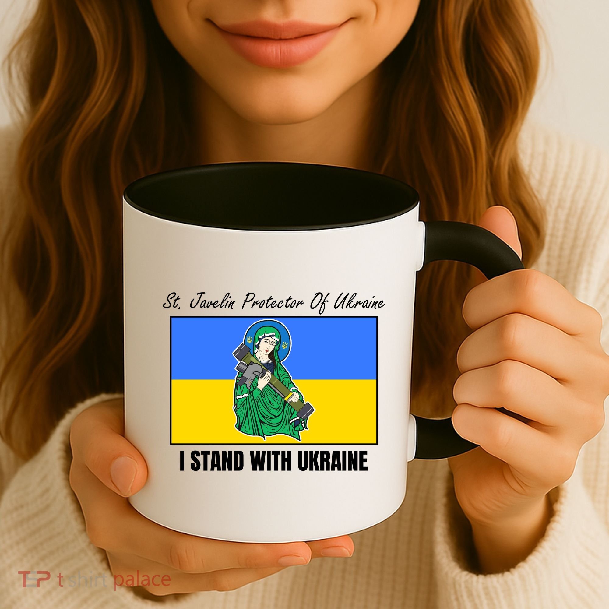 St. Javelin Protector Of Ukraine I Stand With Ukraine Coffee Mug