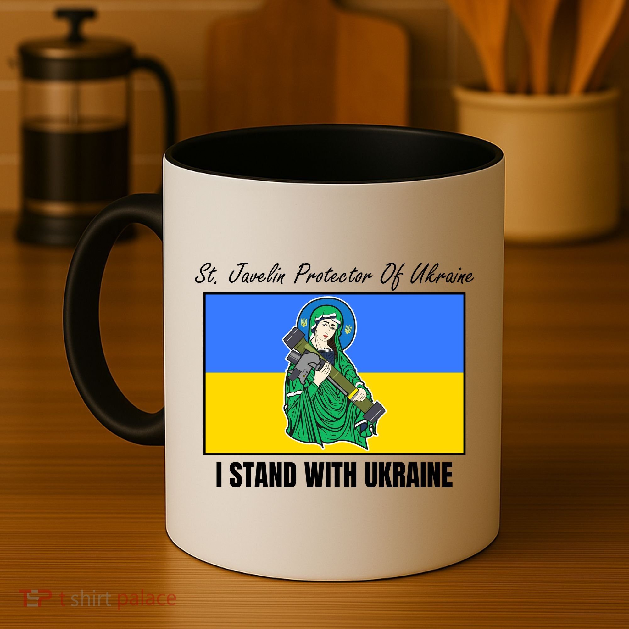 St. Javelin Protector Of Ukraine I Stand With Ukraine Coffee Mug
