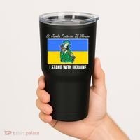 St. Javelin Protector Of Ukraine I Stand With Ukraine Tumbler thumb 2