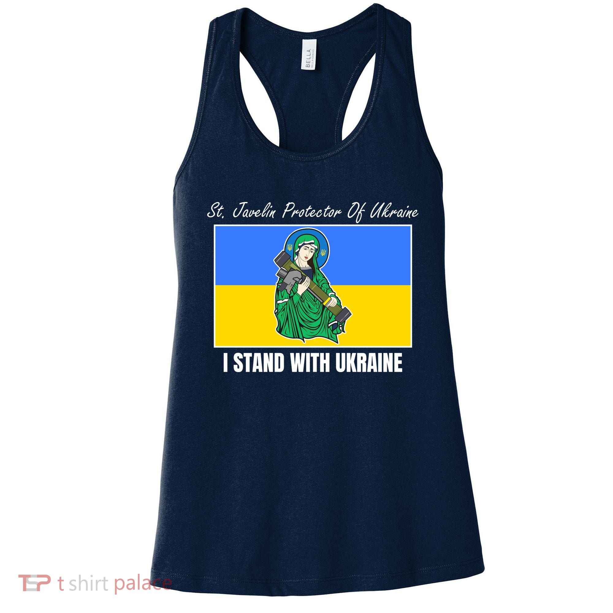 St. Javelin Protector Of Ukraine I Stand With Ukraine Women's Tank Top