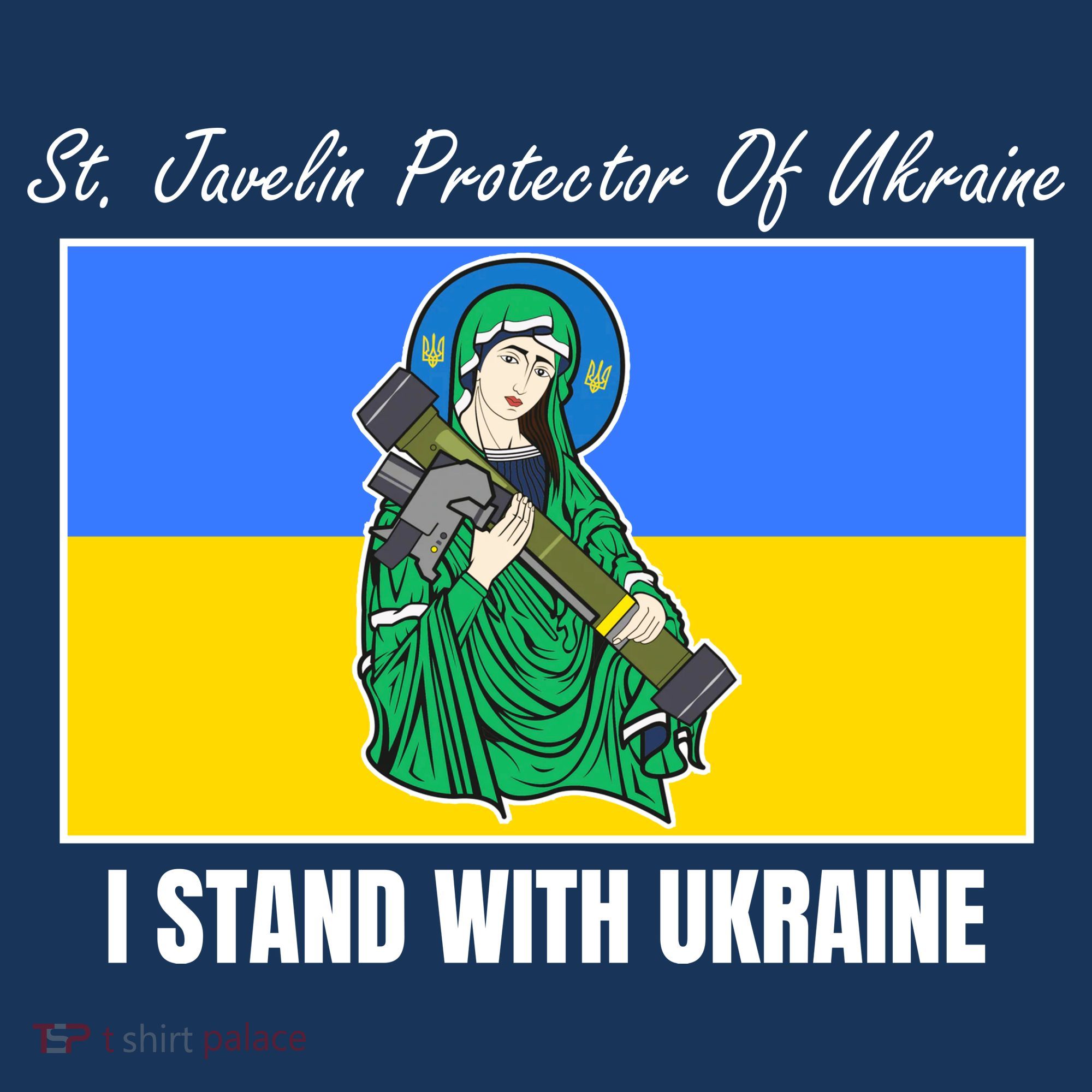 St. Javelin Protector Of Ukraine I Stand With Ukraine Women's Tank Top
