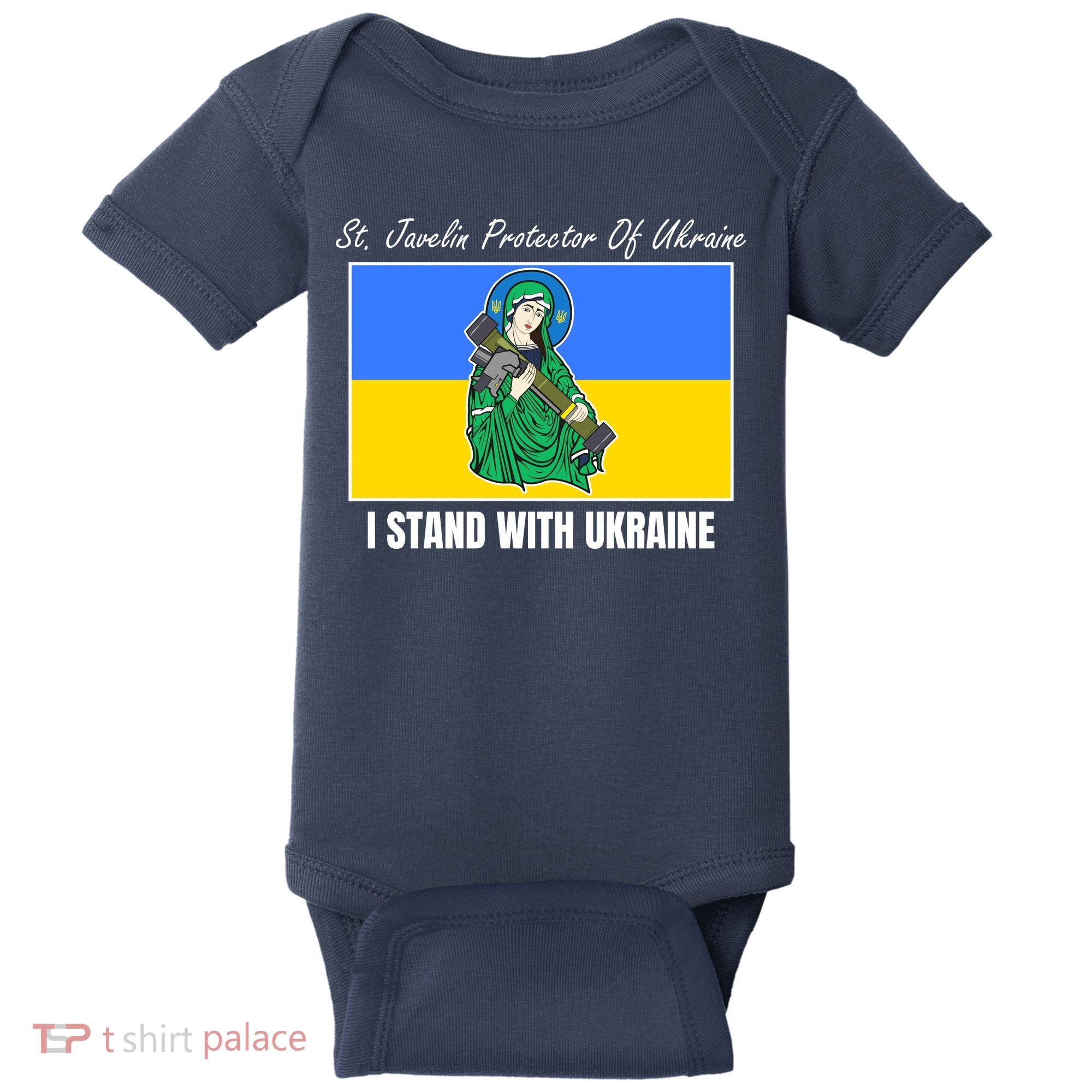 St. Javelin Protector Of Ukraine I Stand With Ukraine Baby Bodysuit