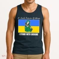 St. Javelin Protector Of Ukraine I Stand With Ukraine Tank Top thumb 3