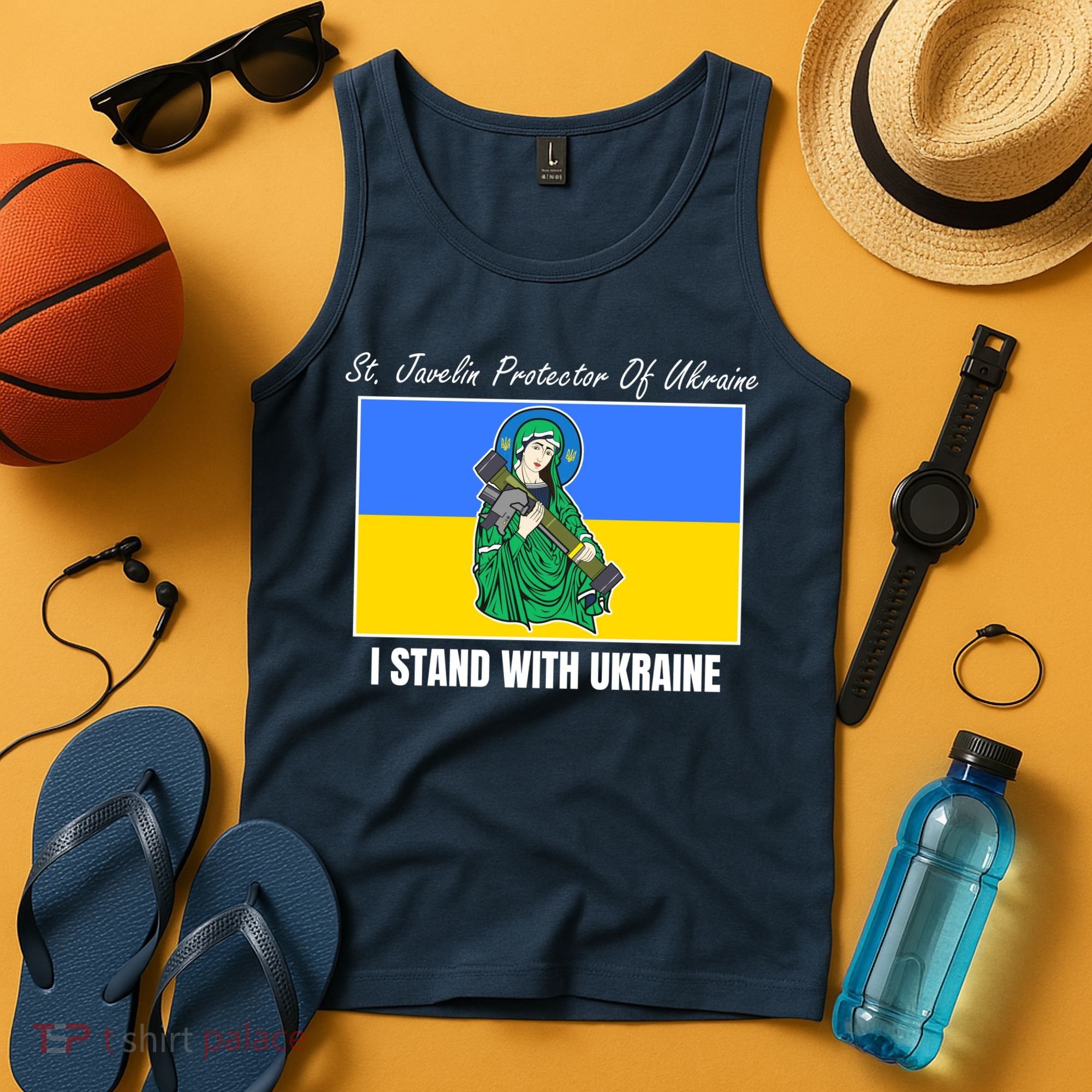 St. Javelin Protector Of Ukraine I Stand With Ukraine Tank Top