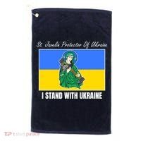 St. Javelin Protector Of Ukraine I Stand With Ukraine Golf Towel thumb 0