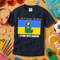 St. Javelin Protector Of Ukraine I Stand With Ukraine Kids T-Shirt thumb 3