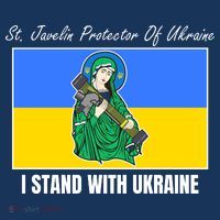 St. Javelin Protector Of Ukraine I Stand With Ukraine Kids T-Shirt thumb 4
