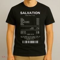 Salvation Jesus Paid It All Christian T-Shirt thumb 3