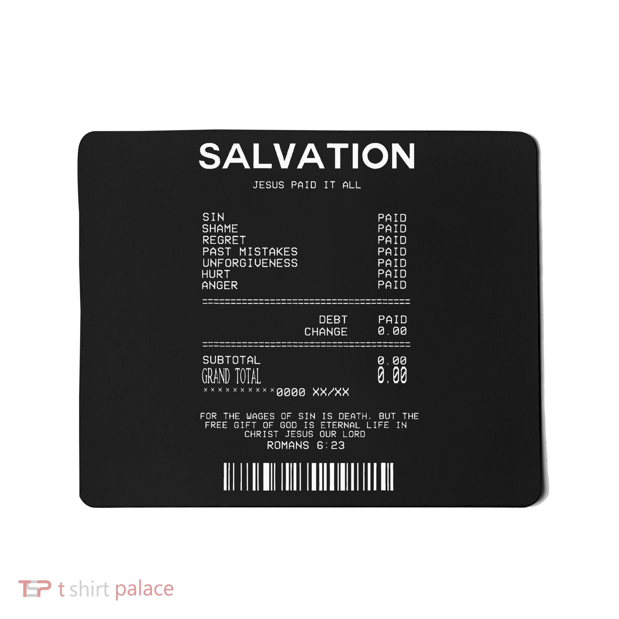 Salvation Jesus Paid It All Christian Mousepad