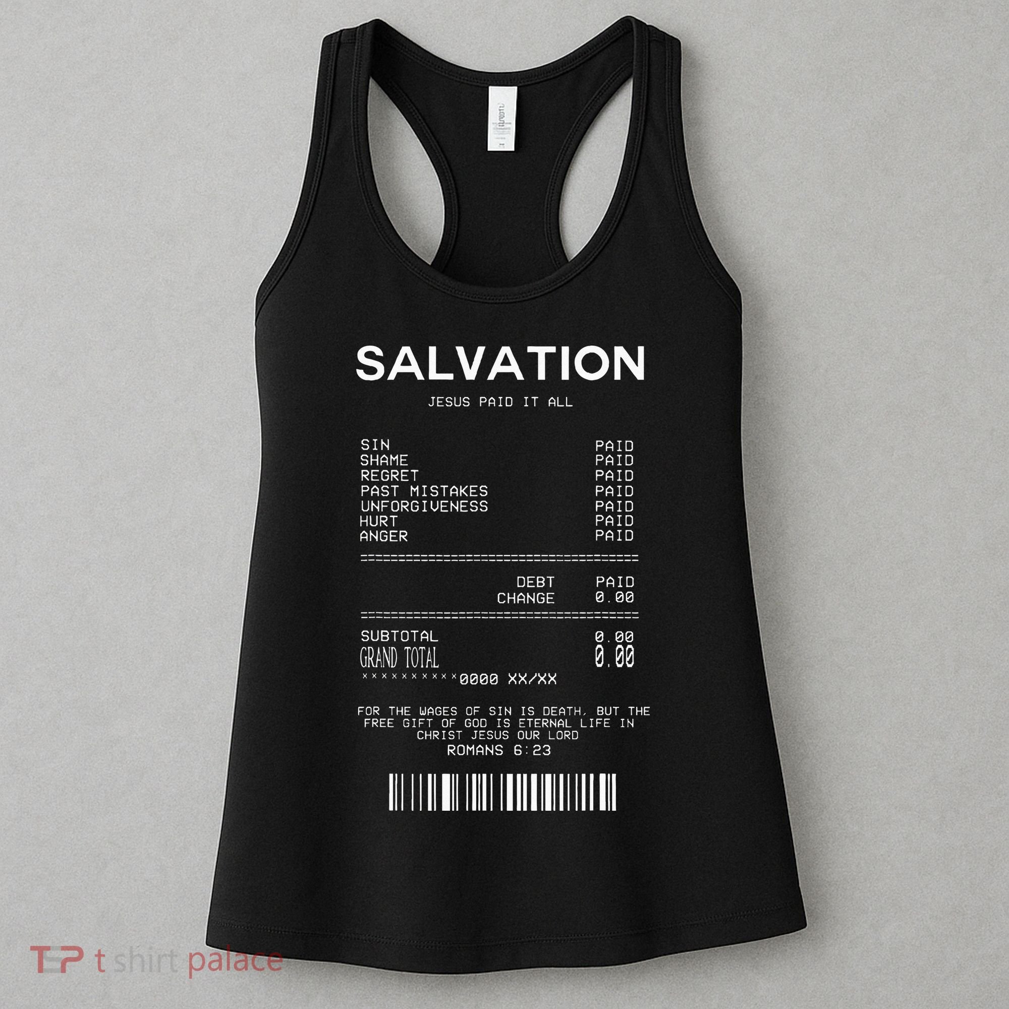 Salvation Jesus Paid It All Christian Women's Tank Top