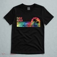 San Juan Puerto Rico Tie Dye Vintage Inspired Striped T-Shirt thumb 5