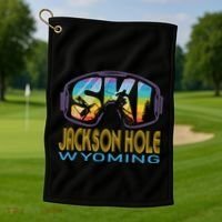 Ski Jay Peak Vermont Skiing Vacation Gift Golf Towel thumb 1