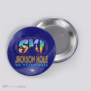 Ski Jay Peak Vermont Skiing Vacation Gift Button