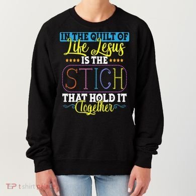 Sewing Jesus Quilting Needle Funny Women's Sweatshirt