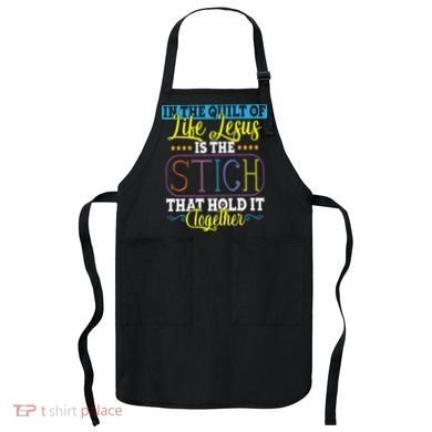 Sewing Jesus Quilting Needle Funny Apron