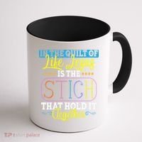 Sewing Jesus Quilting Needle Funny Coffee Mug thumb 1