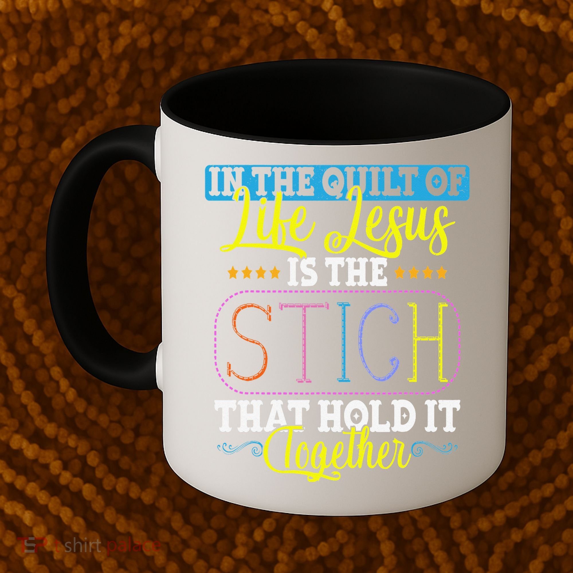 Sewing Jesus Quilting Needle Funny Coffee Mug