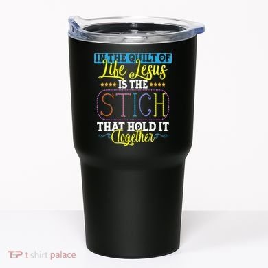 Sewing Jesus Quilting Needle Funny Tumbler