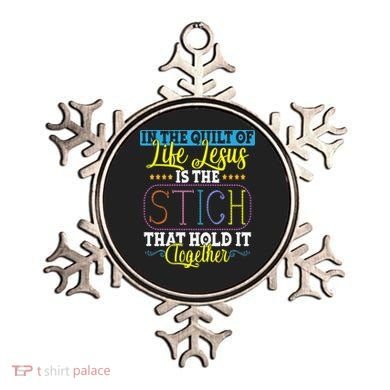 Sewing Jesus Quilting Needle Funny Ornament