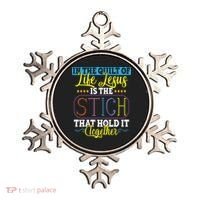 Sewing Jesus Quilting Needle Funny Ornament thumb 0