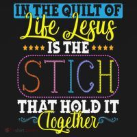 Sewing Jesus Quilting Needle Funny Ornament thumb 1