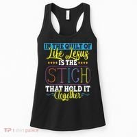 Sewing Jesus Quilting Needle Funny Women's Tank Top thumb 0