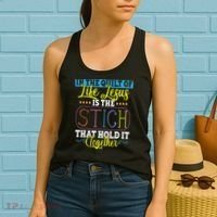 Sewing Jesus Quilting Needle Funny Women's Tank Top thumb 2