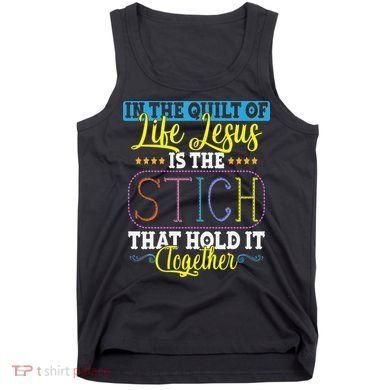 Sewing Jesus Quilting Needle Funny Tank Top