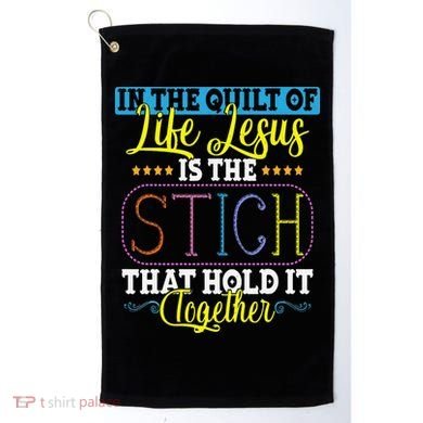 Sewing Jesus Quilting Needle Funny Golf Towel