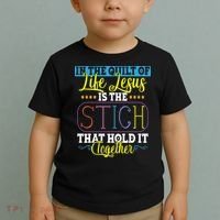 Sewing Jesus Quilting Needle Funny Toddler T-Shirt thumb 2