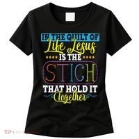Sewing Jesus Quilting Needle Funny Women's T-Shirt thumb 0
