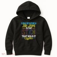 Sewing Jesus Quilting Needle Funny Kids Hoodie thumb 0