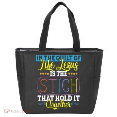 Sewing Jesus Quilting Needle Funny Tote Bag