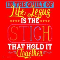 Sewing Jesus Quilting Needle Funny Santa Hat thumb 1
