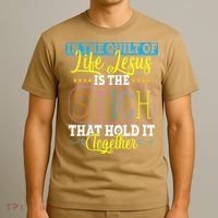 Sewing Jesus Quilting Needle Funny T-Shirt thumb 3