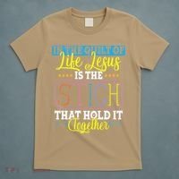 Sewing Jesus Quilting Needle Funny T-Shirt thumb 5