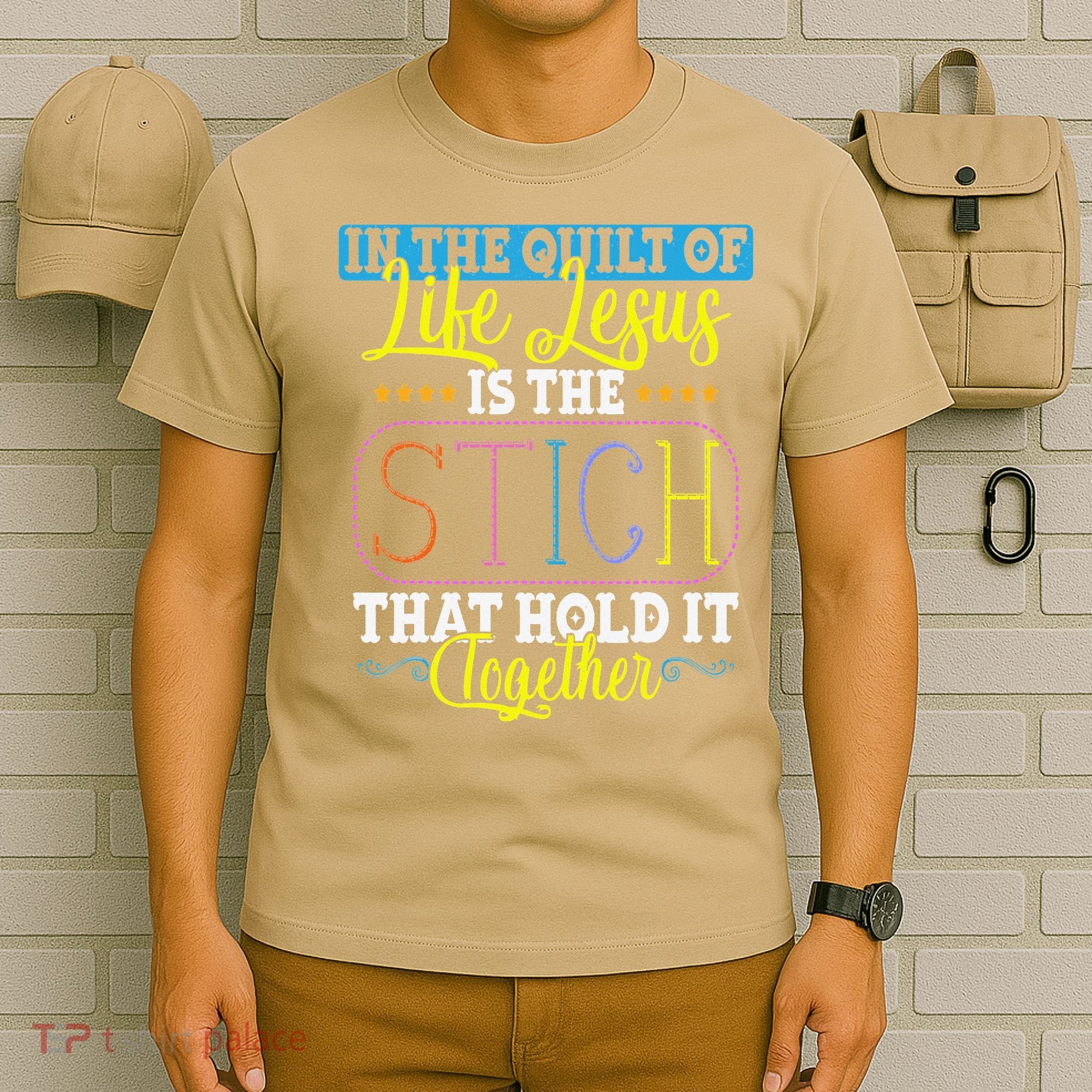 Sewing Jesus Quilting Needle Funny T-Shirt
