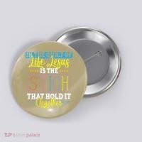 Sewing Jesus Quilting Needle Funny Button thumb 0