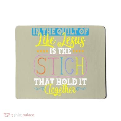 Sewing Jesus Quilting Needle Funny Mousepad