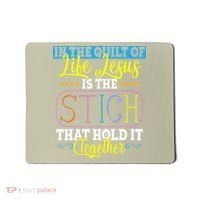 Sewing Jesus Quilting Needle Funny Mousepad thumb 0